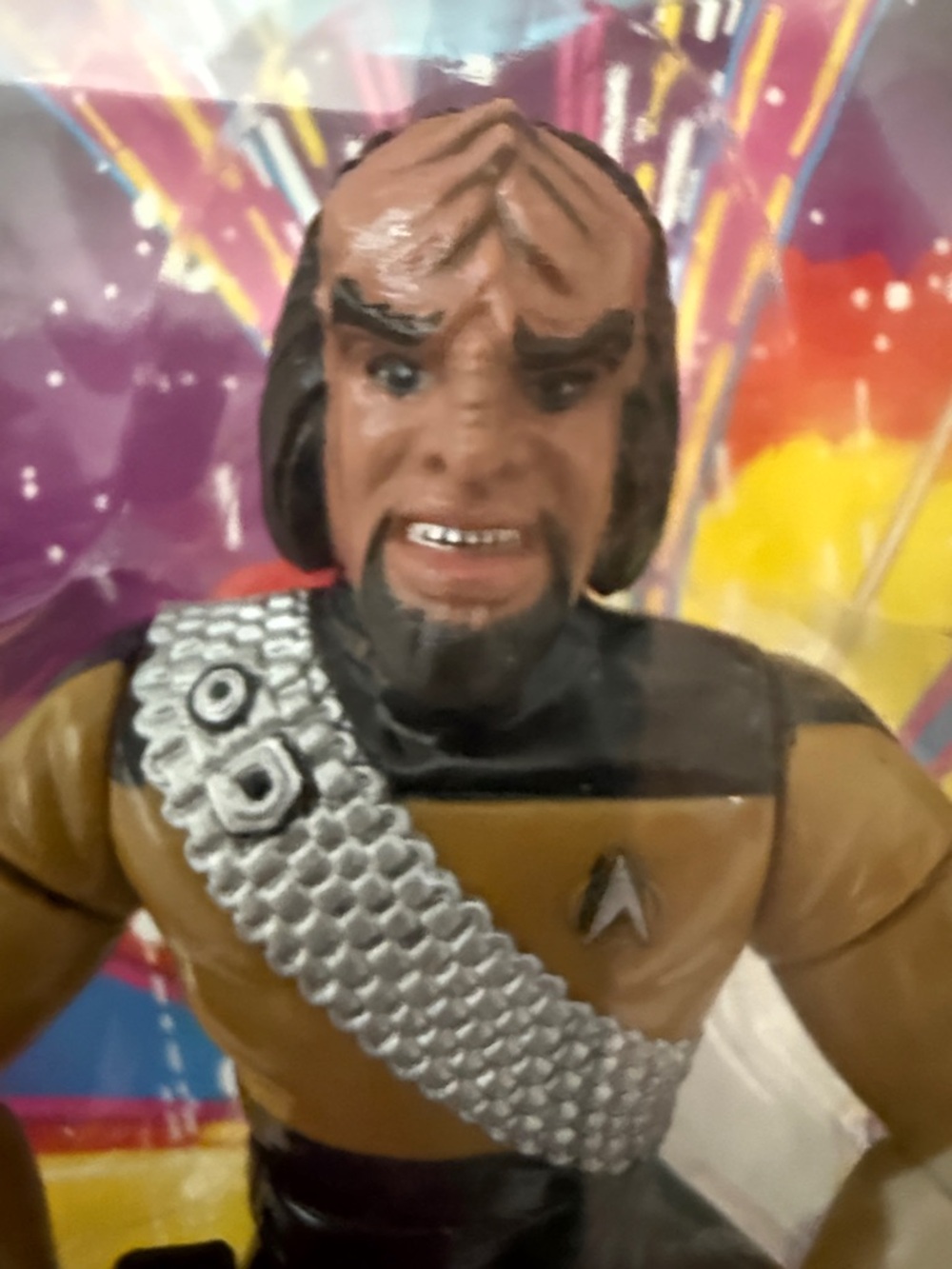 1992 Star Trek TNG Lt Worf Chief Security Officer Action Figure by Playmates